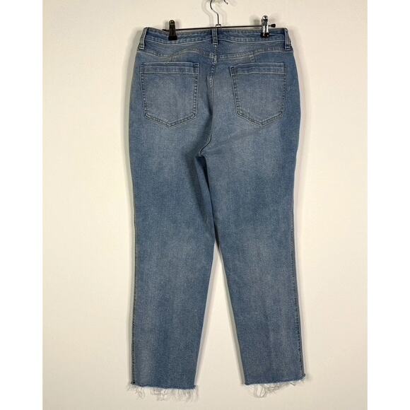 Free People CRVY High-Rise Vintage Stovepipe Jeans Straight Leg Light Wash 31 - Picture 4 of 11